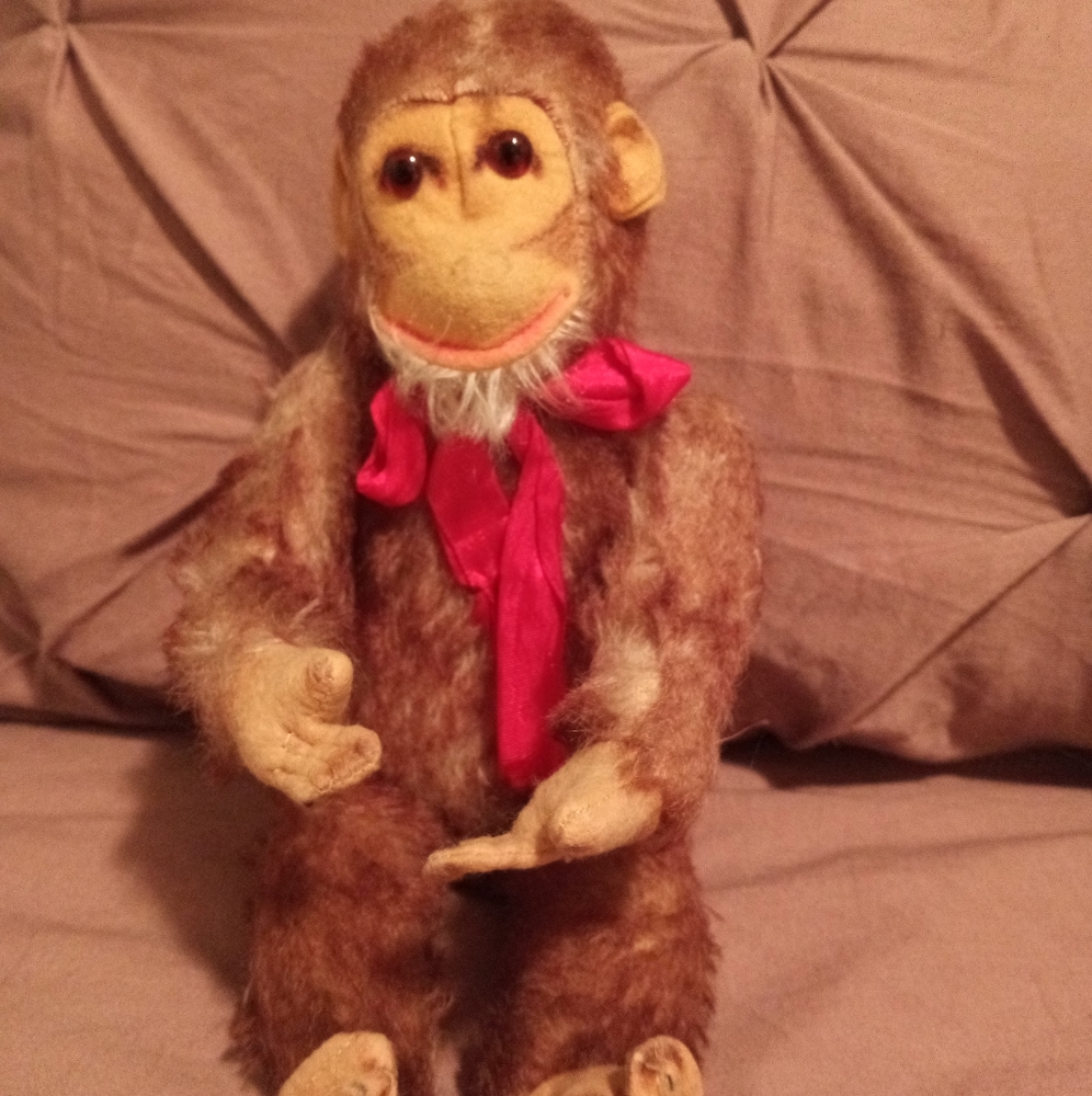 Vintage Mohair Steif monkey